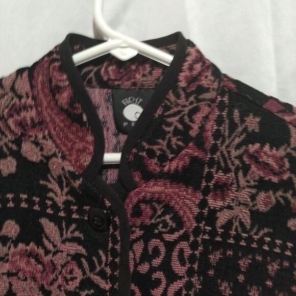 First option jacket  Woman Size PS Paisley Print All Over Print Button Down - Picture 4 of 8
